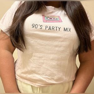 90’s Party Mix crop top